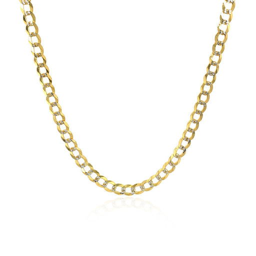 Bids.com 3.2 mm 14k Two Tone Gold Pave Curb Chain Necklaces White Smoke 16 / Two-Tone Gold,18 / Two-Tone Gold,20 / Two-Tone Gold,22 / Two-Tone Gold,24 / Two-Tone Gold
