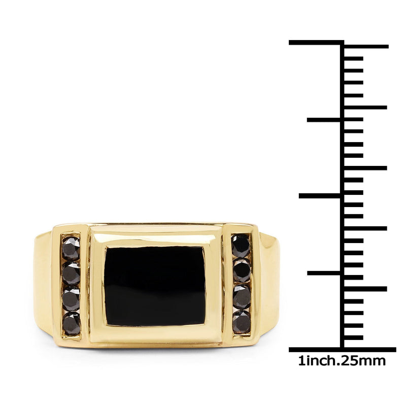 Bids.com 2.14 Carat Genuine Black Onyx and Black Diamond .925 Sterling Silver Ring Rings White Smoke size 6.00,size 7.00,size 8.00,size 9.00,size 10.00,size 11.00,size 12.00,size 5.00