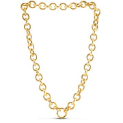 Bids.com 14k Yellow Gold Round Link Chain Necklace Necklaces White Smoke 18 / Yellow Gold