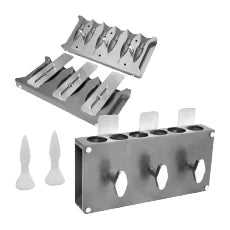 Medisca ALUMINUM REUSABLE SUPPOSITORY MOLD | 6-CAVITY RECTAL DEVICE Medical Supplies White Smoke