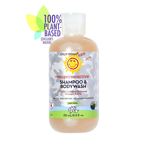 California Baby California Kids® #supersensitive™ Shampoo & Bodywash Kids White Smoke 8.5oz/251mL