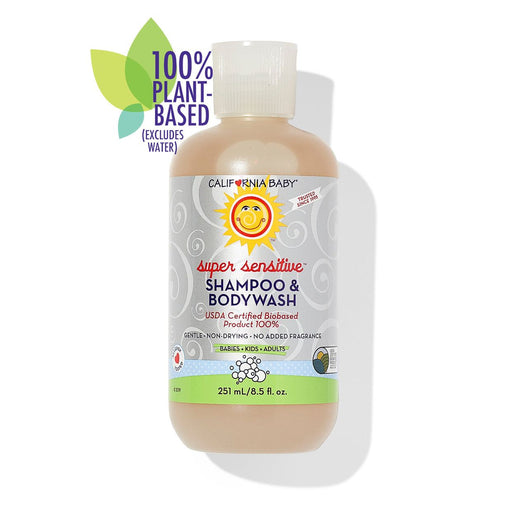 California Baby (No Fragrance) Super Sensitive™ Shampoo & Bodywash Shampoo & Bodywash White Smoke 8.5oz/251mL
