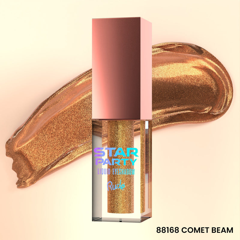 Rude Cosmetics Star Party Liquid Glitter Eyeshadow Single Eyeshadows Antique White Comet Beam
