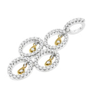 Bids.com 14K Two- Toned Gold 2/5 cttw Round Diamond Pendant Necklace (H-I, I1-I2) Necklaces White Smoke YellowWhite.Gold / 18