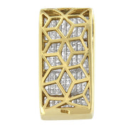 Bids.com 14K Yellow Gold Princess Cut Diamond Block Pendant Necklace (2 5/8 cttw, H-I Color, SI2-I1 Clarity) Necklaces Tan Yellow.Gold / 18