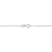 Bids.com .925 Sterling Silver 1 1/4 Cttw Round and Baguette-Cut Diamond Composite Heart 18" Pendant Necklace (I-J Color, I1-I2 Clarity) Necklaces White Smoke White.Sterling Silver / 18