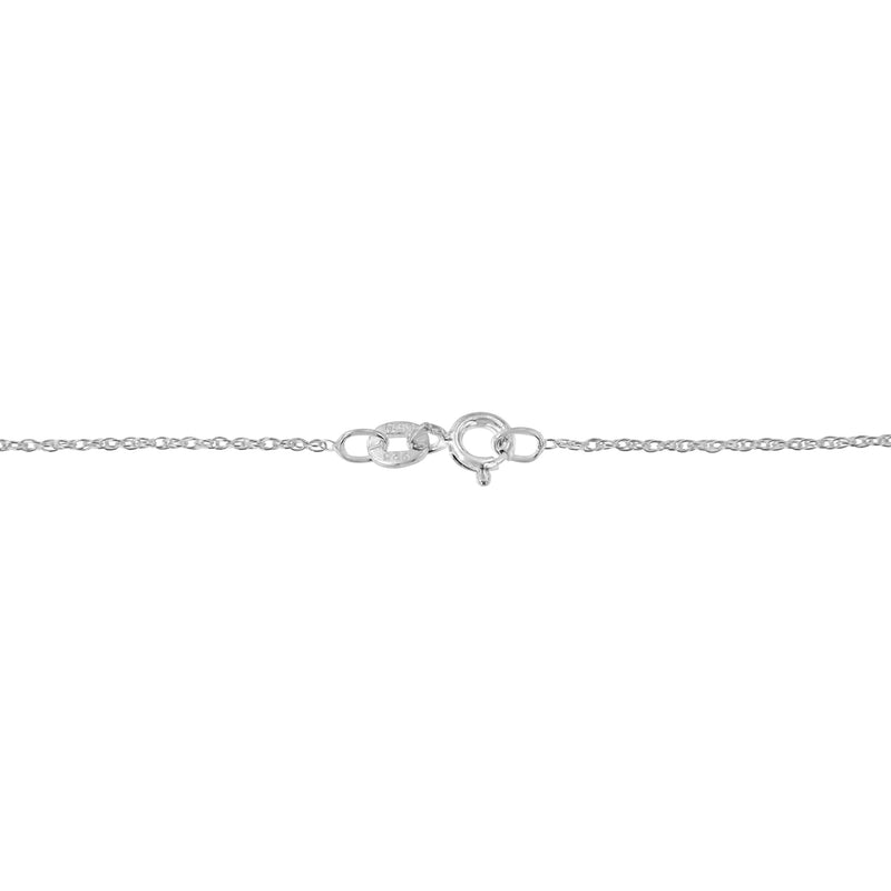 Bids.com .925 Sterling Silver 1 1/4 Cttw Round and Baguette-Cut Diamond Composite Heart 18" Pendant Necklace (I-J Color, I1-I2 Clarity) Necklaces White Smoke White.Sterling Silver / 18
