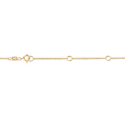 Bids.com 10K Yellow Gold 1/2 Carat Round Brilliant-Cut Diamond Modern Bezel-Set Solitaire 16"-18" Pendant Necklace (H-I Color, SI2-I1 Clarity) Necklaces White Smoke Yellow.Gold / 18