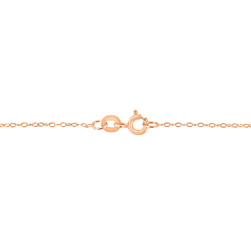 Bids.com AGS Certified 10K Rose Gold 1/5 Cttw Bezel Set Round Diamond Solitaire 16-18" Adjustable Pendant Necklace (H-I Color, VS1-VS2 Clarity) Necklaces White Smoke Rose.Gold / 18