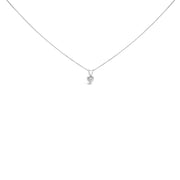 Bids.com 14K White Gold 1/5 Cttw 3-Prong Set Heart Shaped Solitaire Lab Grown Diamond 18" Pendant Necklace (F-G Color, VS2-SI1 Clarity) Necklaces White Smoke White.Gold / 18 / B