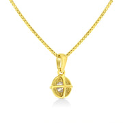 Bids.com 14K Yellow Gold Plated .925 Sterling Silver 1/2 Cttw Brilliant Round Cut Diamond Solitaire Milgrain 18" Pendant Necklace (K-L Color, I2-I3 Clarity) Necklaces White Smoke Yellow.Sterling Silver / 18 / 0.33,Yellow.Sterling Silver / 18 / 0.75,Yellow.Sterling Silver / 18 / 0.5,Yellow.Sterling Silver / 18 / 0.2