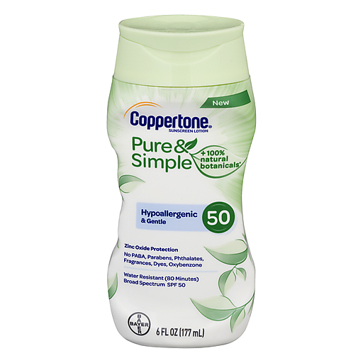 Coppertone Coppertone Sunscreen Lotion, Hypoallergenic & Gentle, Broad Spectrum SPF 50 Sunscreen Lavender