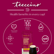 Teeccino Almond Amaretto Chicory Herbal Coffee Herbal Coffee Brown 11 ounce ground,5lb ground,Trial Size
