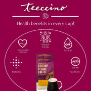 Teeccino Hazelnut Chicory Herbal Coffee Herbal Coffee Brown 11 ounce ground,500g ground,5lb ground,Trial Size