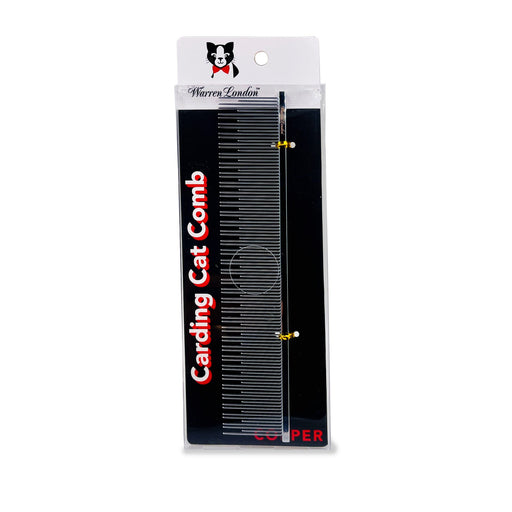 Warren London Carding Cat Comb Pet Combs & Brushes Black