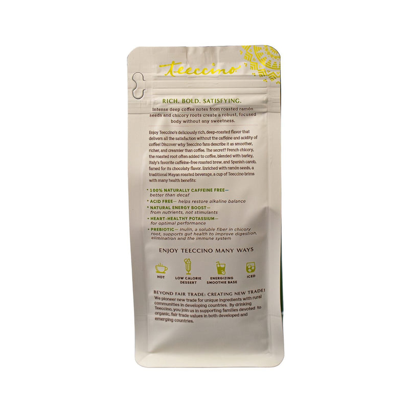 Teeccino French Roast Chicory Herbal Coffee Herbal Coffee Dark Gray 11 ounce ground,500g ground,5lb ground,Trial Size