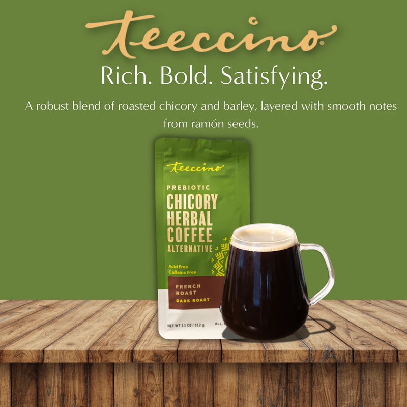 Teeccino French Roast Chicory Herbal Coffee Herbal Coffee Olive Drab Trial Size
