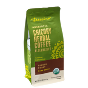 Teeccino French Roast Chicory Herbal Coffee Herbal Coffee Dark Olive Green 11 ounce ground