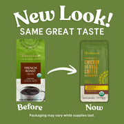 Teeccino French Roast Chicory Herbal Coffee Herbal Coffee Olive Drab 11 ounce ground,500g ground,5lb ground,Trial Size