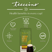 Teeccino French Roast Chicory Herbal Coffee Herbal Coffee Olive Drab 11 ounce ground,500g ground,5lb ground,Trial Size
