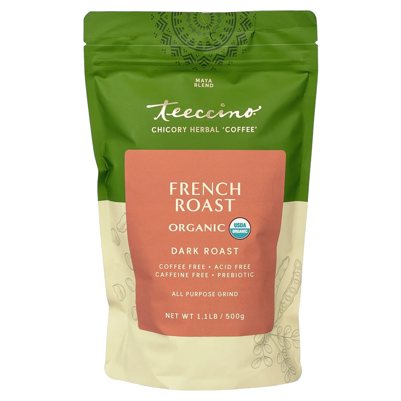 Teeccino French Roast Chicory Herbal Coffee Herbal Coffee Coral 500g ground
