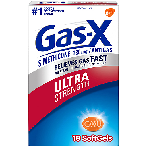 Gas-X Gas-X Ultra Strength Relief Softgels Health & Beauty White Smoke