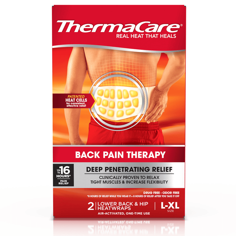 ThermaCare ThermaCare Heatwraps, Lower Back & Hip, L Xl Size Health & Beauty Firebrick