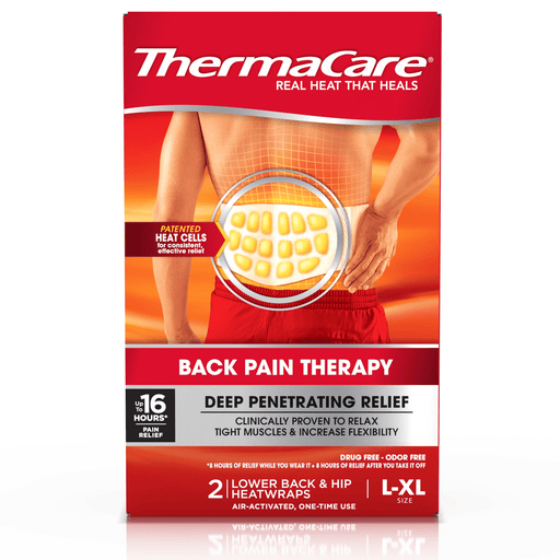 ThermaCare ThermaCare Heatwraps, Lower Back & Hip, L Xl Size Health & Beauty Firebrick