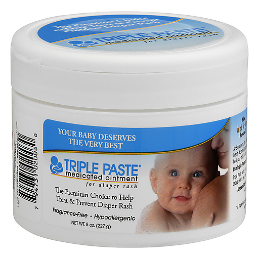 Triple Paste Triple Paste Medicated Ointment, For Diaper Rash Health & Beauty Gray
