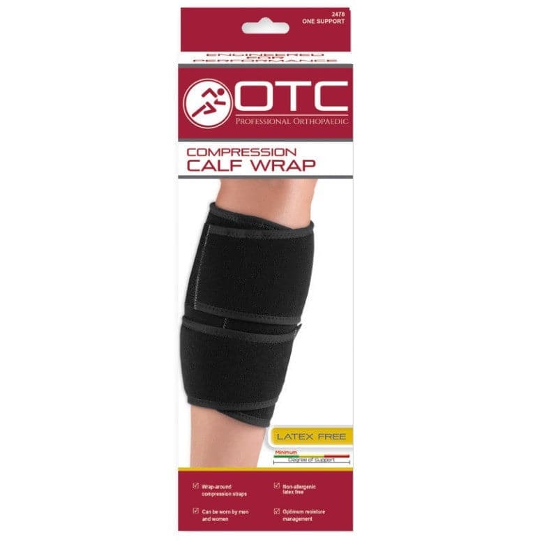 Airway Surgical Airway Surgical OTC Compression Calf Wrap - One Support White Smoke