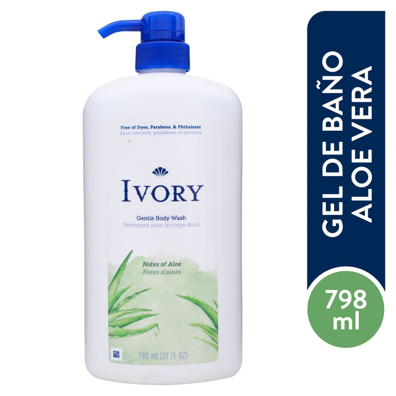 Ivory Ivory® Body Wash – Mild & Gentle – Aloe Scent – 27 oz Body Wash White Smoke