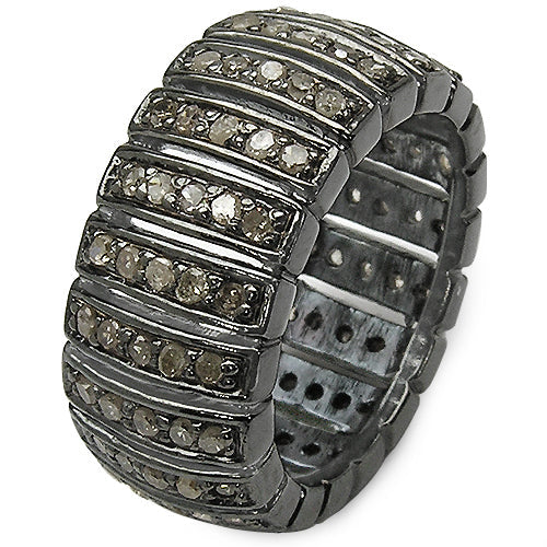 Bids.com 1.25 Carat Genuine TLB Diamond .925 Sterling Silver Ring Rings White Smoke size 7.00,size 6.00,size 8.00,size 9.00