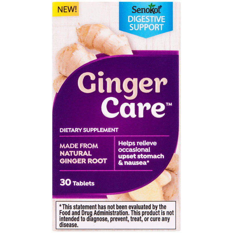 Senokot Senokot Ginger Care, Nausea & Upset Stomach Relief, Dietary Supplement Tablet, 30 Count Medicine & Drugs Midnight Blue