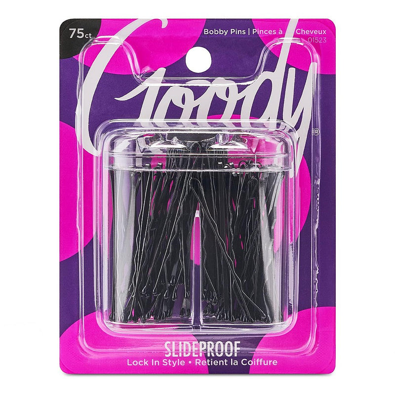 Goody Goody Black Bobby Pins In Magnetic Box Hair Care Dark Slate Gray