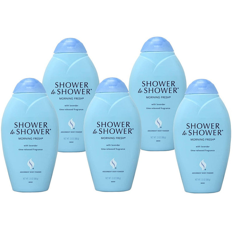 Shower To Shower Shower To Shower Body Powder, Absorbent, Morning Fresh 13 Oz Body Powder White Smoke