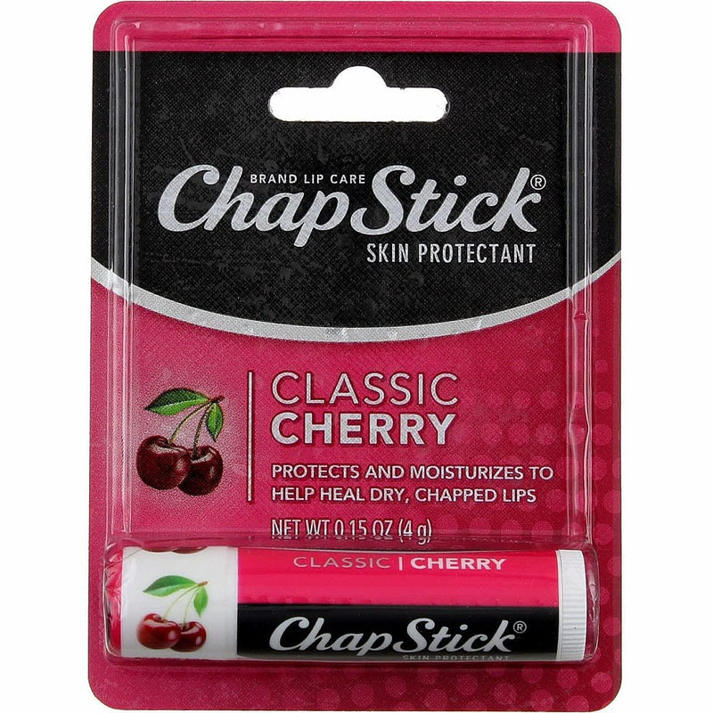ChapStick ChapStick Skin Protectant Classic Cherry Lip Balm, 0.15 Oz Health & Beauty Black