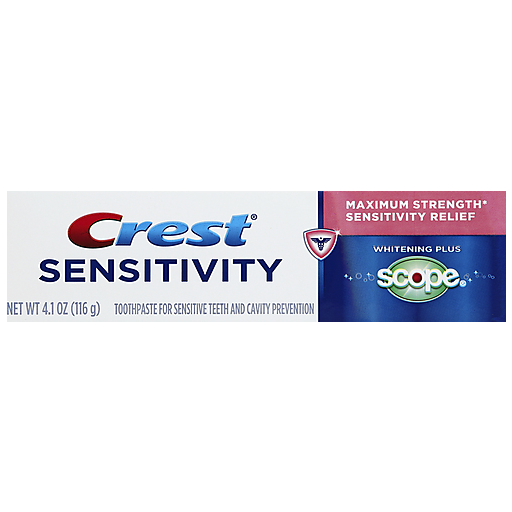 Crest Crest Sensitivity Toothpaste, Whitening Plus Scope, Minty Fresh Toothpaste Lavender