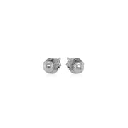 Bids.com 14k White Gold Spherical Stud Earrings (3.0 mm) Earrings White Smoke White Gold