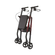 RIO Medical Supplies Rhythm Healthcare Aluminum 4 Wheel Rollator with Universal Height Adjustment White Smoke