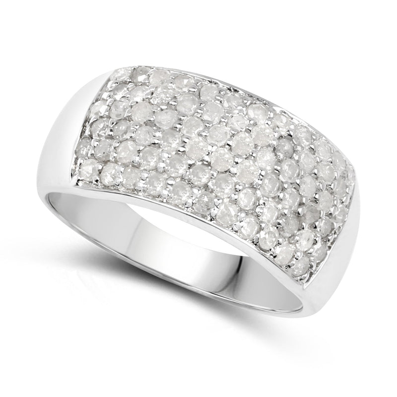 Bids.com 1.21 Carat Genuine White Diamond .925 Sterling Silver Ring Rings White Smoke size 8.00,size 6.00,size 7.00,size 9.00,size 5.00