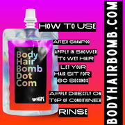 Whipi Co Body Hair Bomb Dot Com- Everything Cream Black 5 oz,1 oz