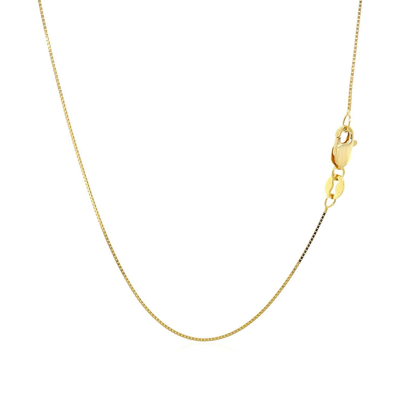 Bids.com 14k Yellow Gold Classic Box Chain 0.6mm Necklaces White Smoke 16 / Yellow Gold,17 / Yellow Gold,18 / Yellow Gold,20 / Yellow Gold,24 / Yellow Gold