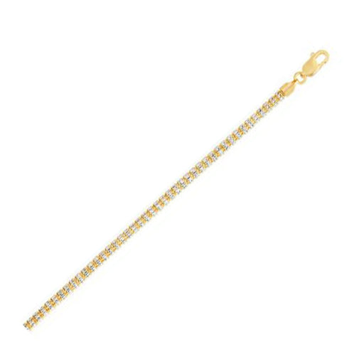 Bids.com Ice Barrel Chain in 14k Yellow Gold (3.23 mm) Necklaces White Smoke 18 / Yellow Gold,20 / Yellow Gold,22 / Yellow Gold,24 / Yellow Gold