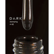 nbmsupply DARK STAMPING POLISH №45 BROWN METALLIC, 8 ML Article : S045 Black