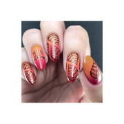 UberChic Beauty Lovely Leaves-04 Stamping Plate Light Gray