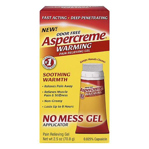 Aspercreme Aspercreme Odor Free Warming Pain Relieving Gel 2.5 Oz Personal Care Sandy Brown