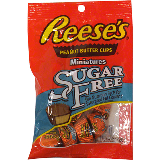 Reese's Reese's® Sugar Free Peanut Butter Cups – 12 Count Bag Candy & Chocolate Orange Red