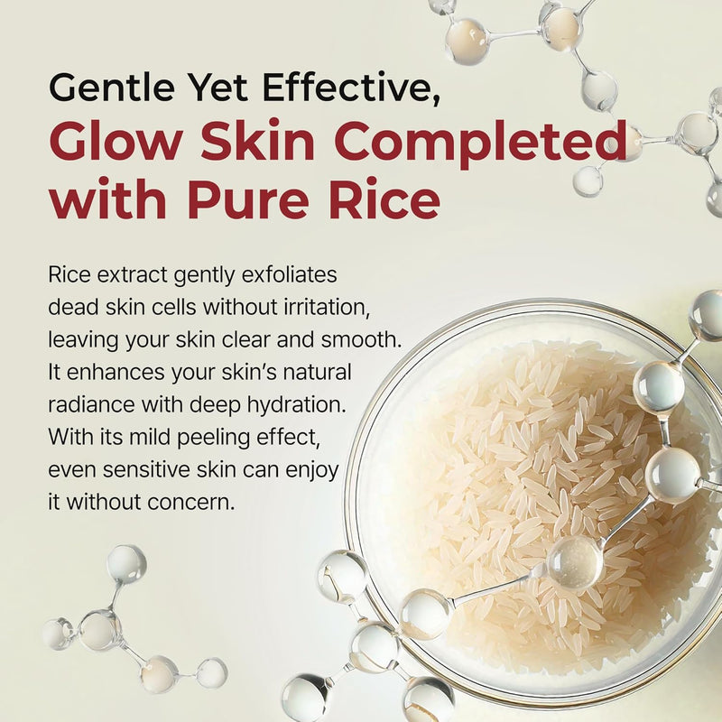 AsiaBeautyMall Dr. Melaxin Peel Shot Exfoliant Rice Ampoule Face Cleanser Antique White