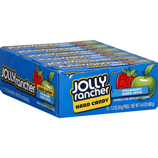 Jolly Rancher Jolly Rancher Hard Candy, Strawberry Green Apple Candy & Chocolate White Smoke