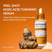 AsiaBeautyMall Dr. Melaxin Peel Shot Exfoliating Kojic Acid Turmeric Serum Serum Chocolate